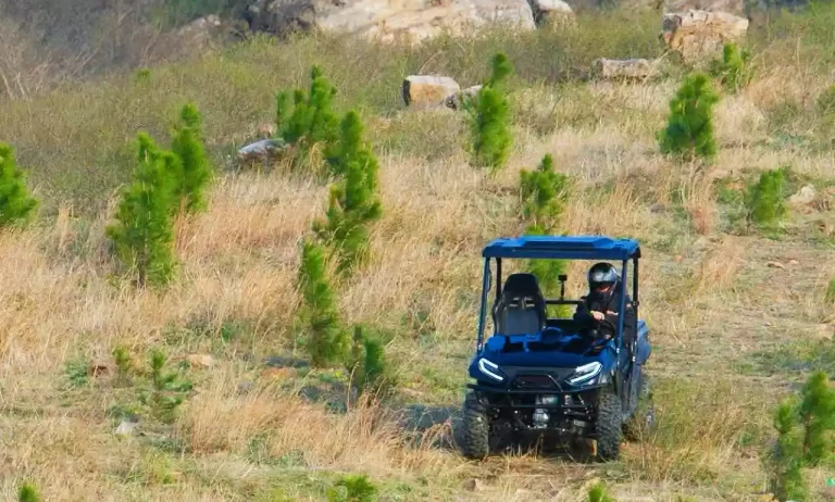 Electric UTVs speed up the hillside