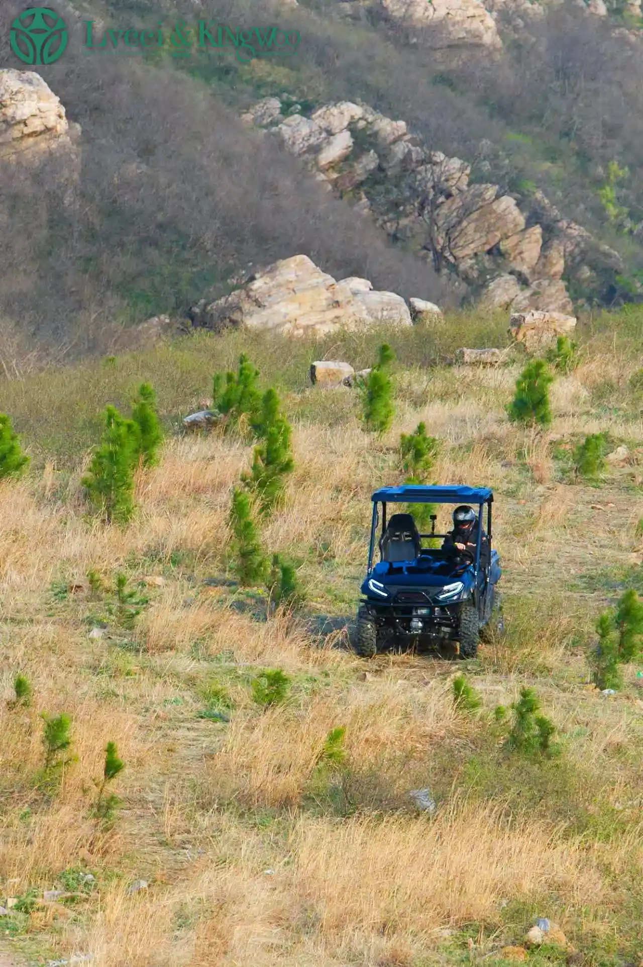 Electric UTVs speed up the hillside