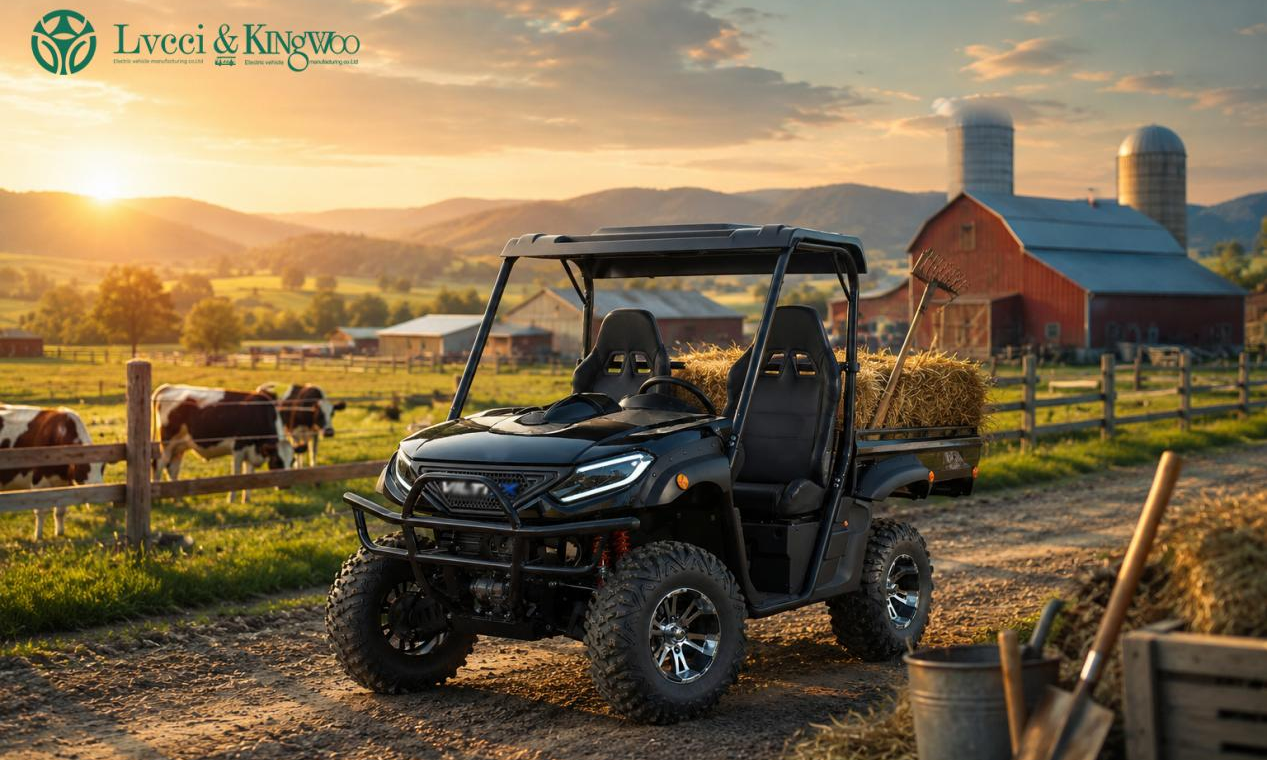 electric UTV on farm
