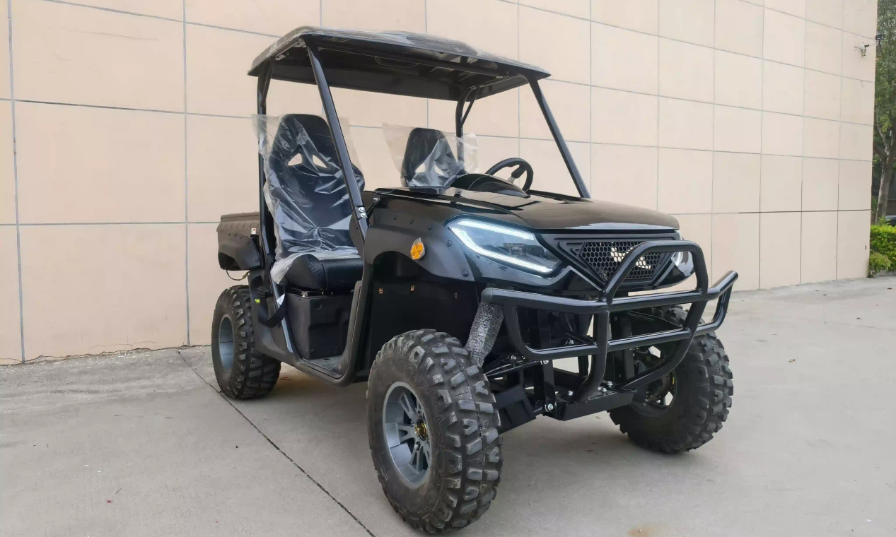 black electric UTV