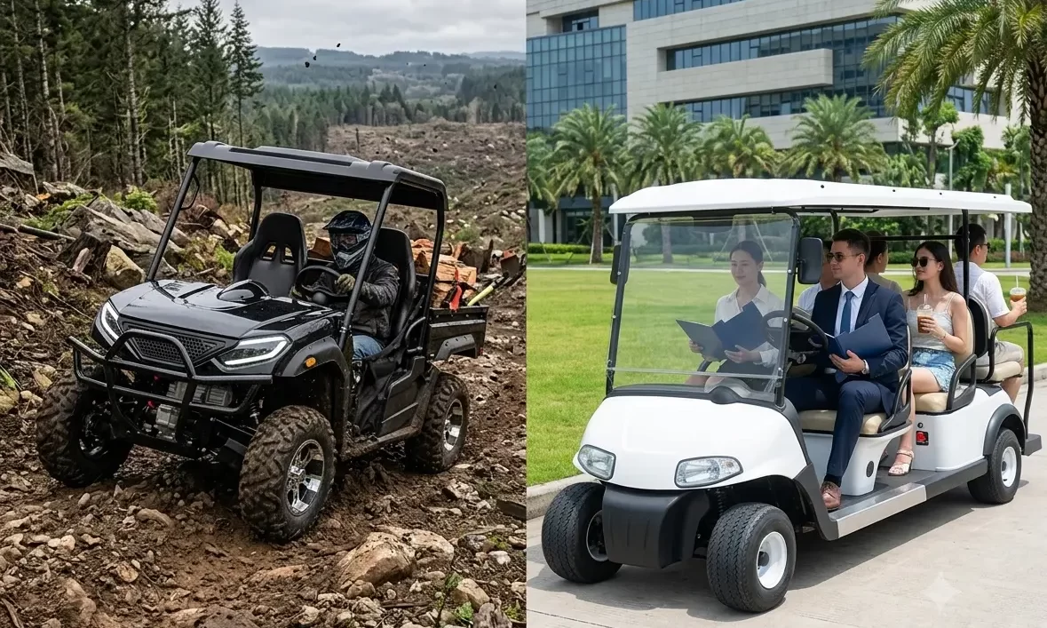 electric UTV vs golf