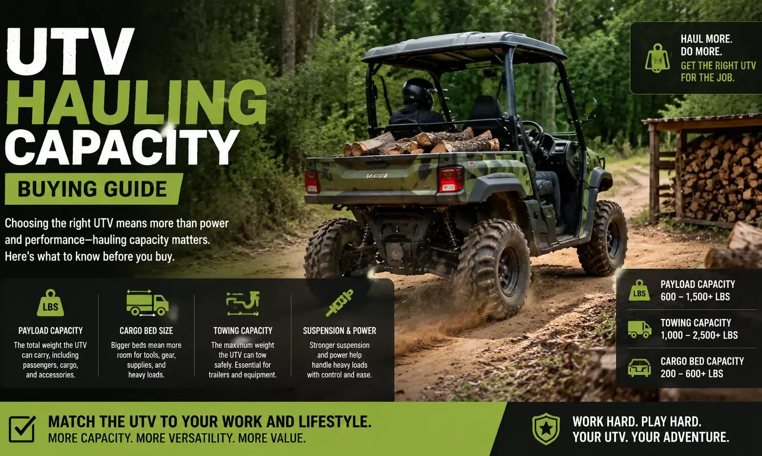 UTV hauling capacity buying guide