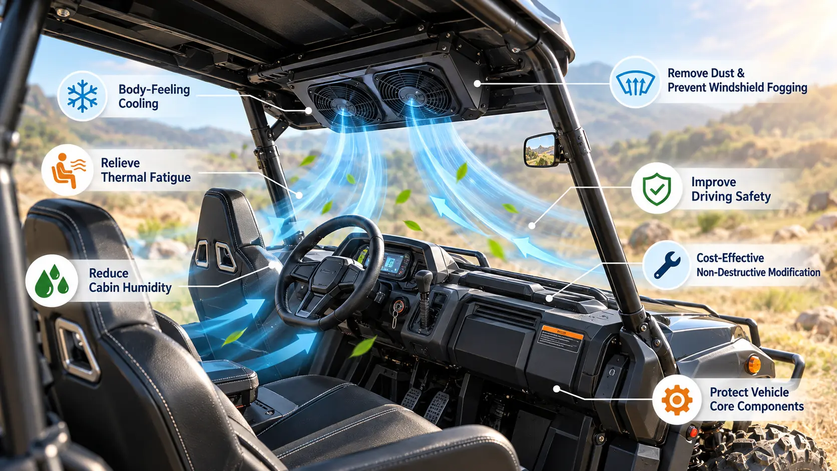 Top 7 Benefits of Installing a UTV Cooling Fan in Summer